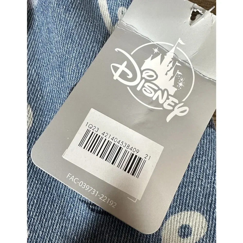 Disney Parks Jean‎ Jacket Adult XL Oversized Blue Denim Critters Pluto Shacket